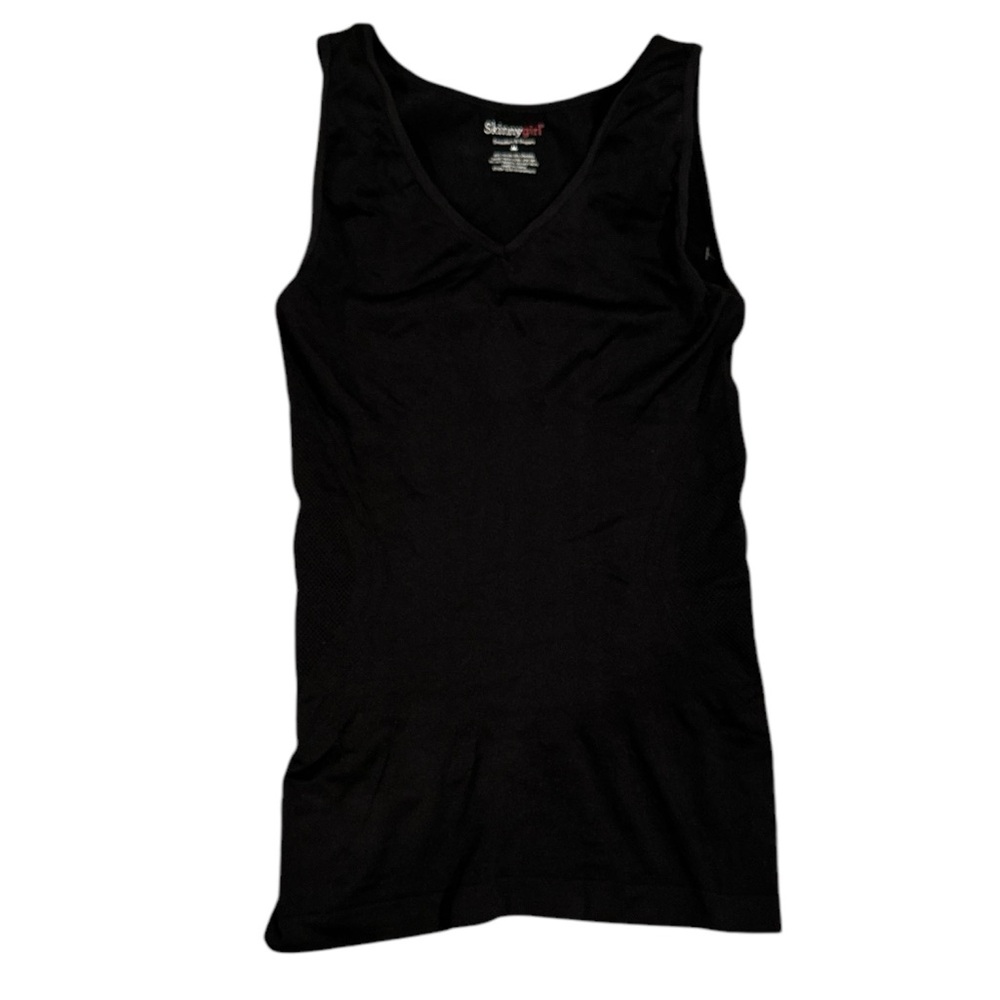 SKINNYGIRL SMOOTHERS SHAPERS BLACK MINIMALIST TANK TOP M - Picture 2 of 9